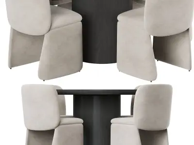 Evie dining table 3D model