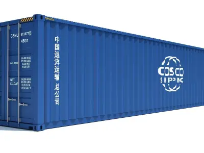 Shipping Container COSCO 3D model
