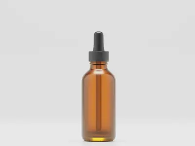 Dropper Bottle With Box 3D model
