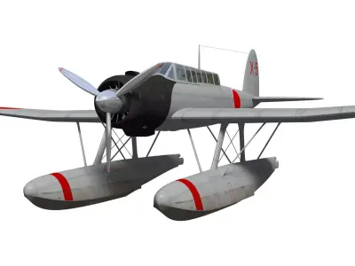 Aichi E13A Jake 3D model purchase