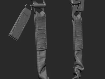 Personal Retention Lanyard  3D model