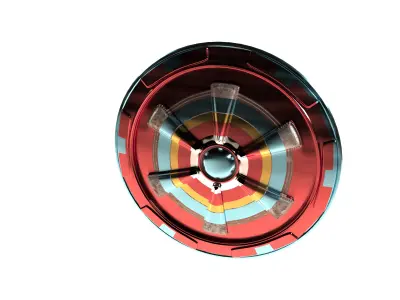 High poly Shiled shield 3D model
