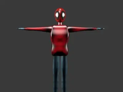 Spider man  Low-poly 3D model