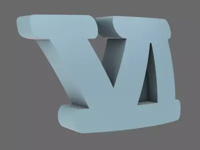 Space Knights DV04 Standard Roman Numeral 06 Shoulder Symbols 3D print model