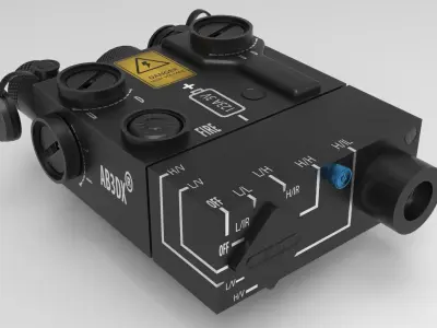 DBAL-A2 Laser Low-poly 3D model