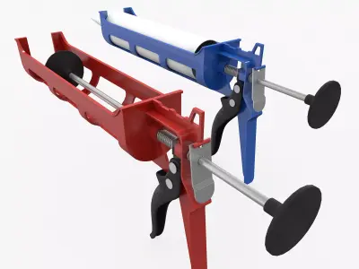 Silicone Gun Pistol 3D model