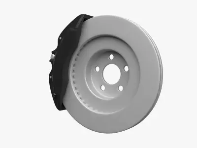 Brake disc 3D model by acves