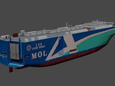 Vehicles Carrier 3D model Low-poly 3D model