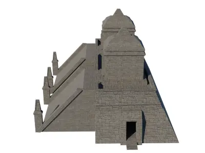 Mayan Temple Low-poly 3D model purchase