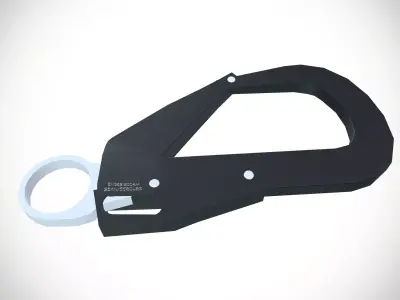 Harness Hook Low-poly 3D model