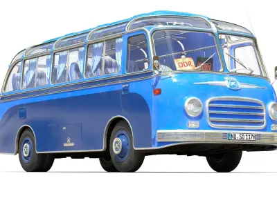 Setra S6 Low-poly 3D model