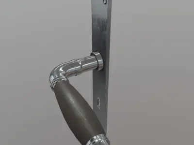 Door Handle 2 Low-poly 3D model