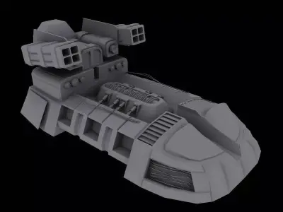 SCI-FI Hovers  Low-poly 3D model