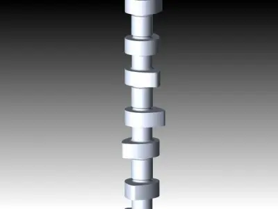 CamShaft metal screw Free 3D model