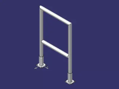 removable rambard 600x960 mm 3D model