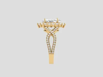Wedding Ring  3D print model 411