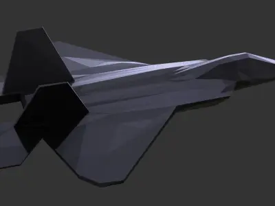 F22 Raptor Lowpoly 3d Print 3D print model