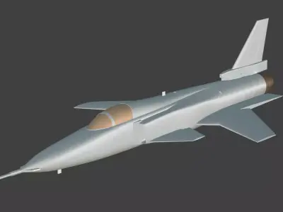 X-29  American experimental aircraft 3D print model