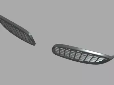 Front Grill Custom 02 Low-poly 3D model