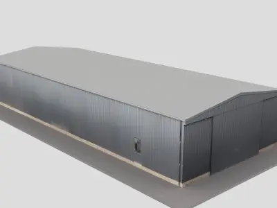 Realistic European City Block Building 15 Low-poly 3D model