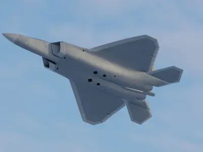 F-22 raptor 3D model from CGTrader