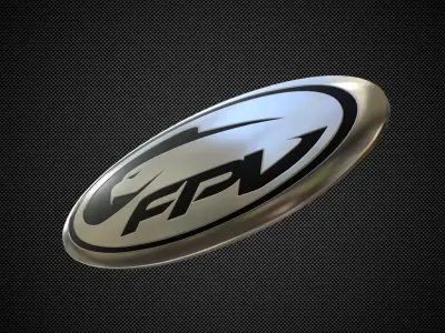 fpv logo 3D model
