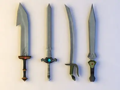 Sword Pack Low-poly 3D model purchase