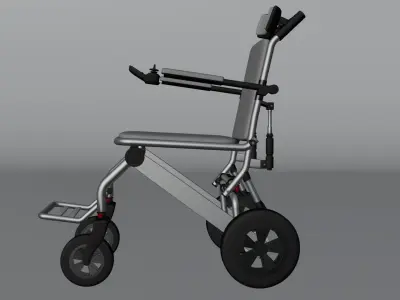 Modern Wheelchair for the disabled 3D model