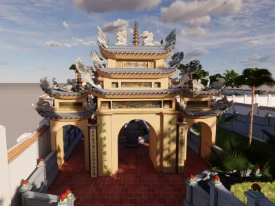 Sacred Ritual  -  Temple Duyen Khanh Free 3D model