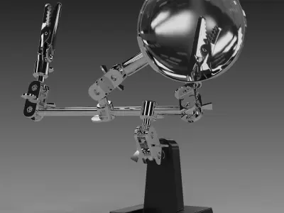 Articulated Clamp Low-poly 3D model