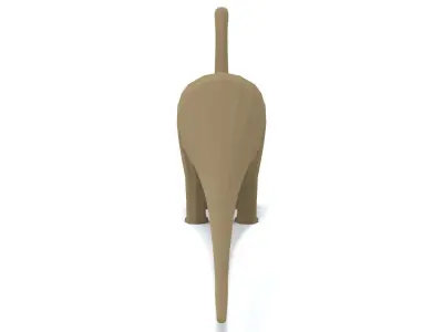 Low Poly Cartoon Diplodocus Dinosaur Low-poly 3D model