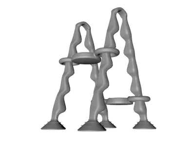 Sci-Fi Ladder 3D model