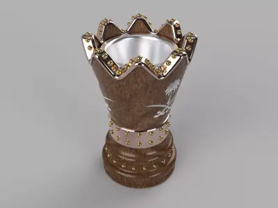 Wooden Arabic Incense Burner 3D print model