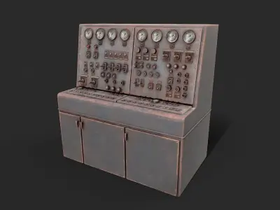 Control Panel Factory  Low-poly 3D model