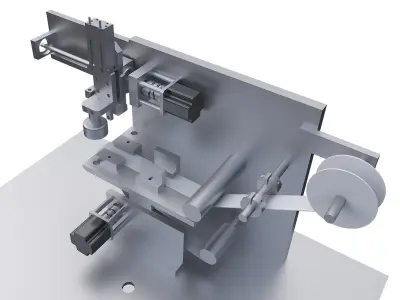 Automatic labeling machine 3D model purchase