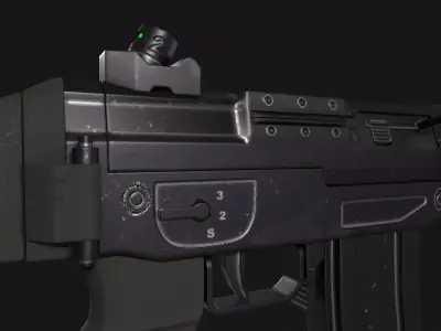 SG550 Rifle Low-poly 3D model