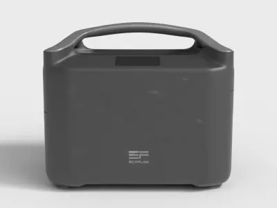 PORTABLE POWER STATION Low-poly 3D model