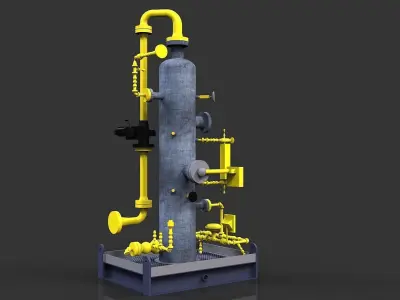 Gas scrubber 604 Free 3D model