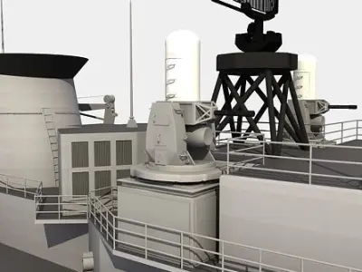 KORTENAER CLASS FRIGATE HS LIMNOS 3D model