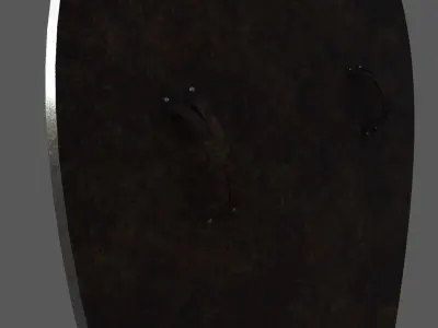 shield shaped like a rain drop Low-poly 3D model
