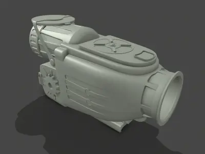 Night vision scope 3D model