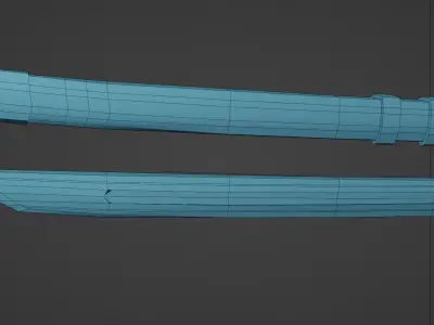 Reais Sword - Katana Blade Low-poly 3D model