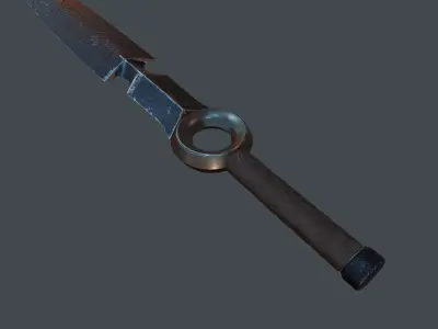 fantastic sword Low-poly 3D model purchase