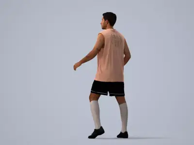 00535Levi008 - Adult Caucasian man exercising in athletic wear 3D model