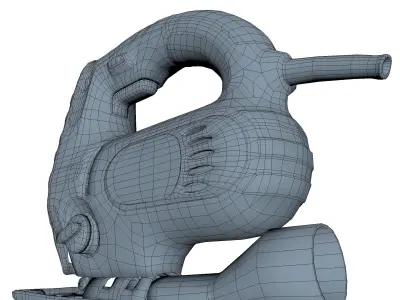 Jig Saw Low Poly Low-poly 3D model