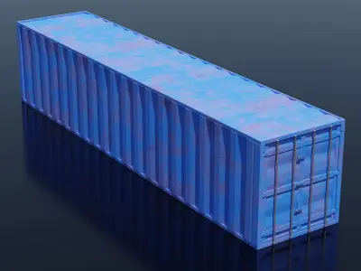 Sea Container PACK 3D model