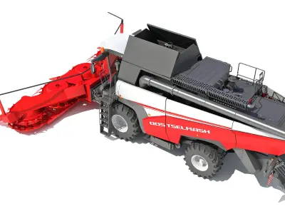 Forage Harvester Combine Rostselmash 3D model