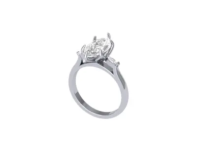 Wedding Ring  3D print model 83