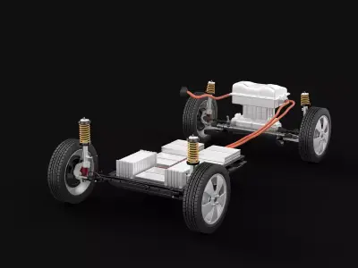 Electric Car Chassis 3D model