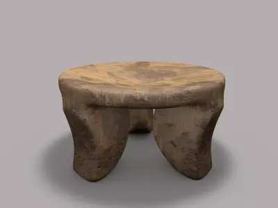 three legged stool 3D model